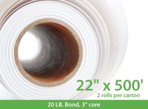 wide format plotter paper 22"x500'