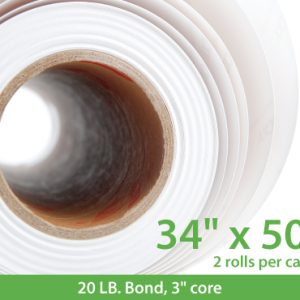 wide format plotter paper 34"x500'