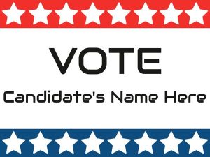 Election Yard Sign Templates